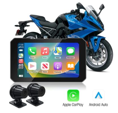 LIGHTSHOW LSMCP/AA 5″ MOTORCYCLE DISPLAY W/ WIRELESS CAR PLAY & AA WATERPROOF - Image 5